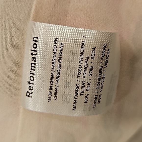 💕REFORMATION💕 Genesis Silk Dress ~ Giverny Floral Print 100% Silk 12 NWT - Picture 16 of 16